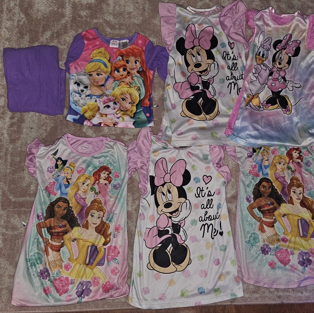 Girls Disney Pajama Lot
